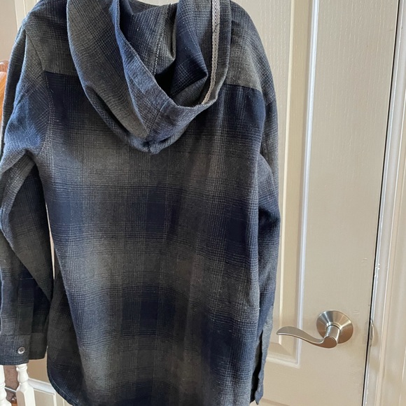 Hard Edge button down hoodie - Picture 2 of 3